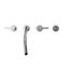 TBS01202U#CP LB Two Handle Deck Mount Roman Tub Filler Trim w/ Handshower (Polished Chrome)