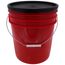 High-Impact 5 Gallon Bucket w/ 1 Large Tray and 4 Small Trays, Red