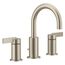 Cia Brushed Nickel 2 Handle Bathroom Faucet, Widespread, T6222BN