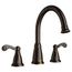 Deck Mounted Roman Tub Filler Trim w/ Lever Handles, T624BRB (Mediterranean Bronze)