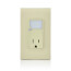 Decora Combination Tamper Resistant Single Receptacle Outlet w/ LED Guide Light - Ivory (15A, 125V)