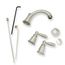 Brantford 8" Widespread Two-Handle High-Arc Bathroom Faucet Trim Kit (Brushed Nickel), T6620BN