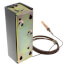 Remote bulb Commercial Temperature Controller, 30 F to 50 F, 10 ft. capillary, Copper bulb sensing element, Manual Reset