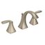 Voss Brushed Nickel 2 Handle High Arc Bathroom Faucet w/ M-pact Valve And Drain, T6905BN-9000-L