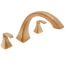 Voss Two-Handle High Arc Roman Tub Faucet - Brushed Gold, T693BG