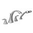 Voss 2 Handle Roman Tub Faucet Includes Hand Shower (Chrome), T694