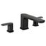 Rizon 2 Handle Roman Tub Faucet (Matte Black), T935BL