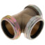 1-1/2" 3-Way Tee with Nut & Washer (Rough Brass)
