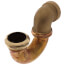 1-1/2" IPS x 1-1/2" SJ Nut, Less Cleanout LA Pattern Trap (Rough Brass)