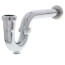 1-1/4" Chrome Plated Brass P-Trap, 17 GA W/CO 