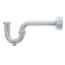 1-1/4" Chrome Plated Brass P-Trap w/Box Escutcheon, 17 GA w/CO