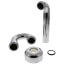 1-1/4" Chrome Plated Brass P-Trap 17 GA w/ Box Escutcheon (Less Cleanout)