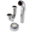1-1/2" Chrome Plated Brass P-Trap w/Box Escutcheon, 17 GA w/CO