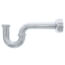 1-1/2" Chrome Plated Brass P-Trap w/Box Escutcheon, 17 GA L/CO 
