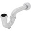 1-1/2" Chrome Plated Brass P-Trap w/ Box Escutcheon, 20 GA with Cleanout