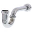 1-1/2" Chrome Plated Brass P-Trap w/Box Escutcheon, 20 GA L/CO 