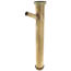 1-1/2" x 12" Rough Brass Dishwasher Tailpiece with 1/2" Branch, 22 Gauge