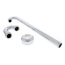 1-1/4" Chrome Plated Brass S-Trap, 17 GA w/Flange & Box Escutcheon