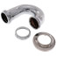 1-1/2" Chrome Plated Brass S-Trap, 17 GA w/Flange