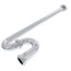 1-1/4" Chrome Plated Brass S-Trap, 20 GA w/Flange