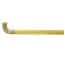 1-1/2" x 18" Rough Brass Slip Joint Waste Bend, 22 GA w/ Nuts and Washers
