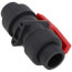 1/2" PVC TBB Series True Union Ball Valve w/ Socket and Threaded Ends, EPDM O-Ring (Gray)