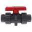 3/4" PVC TBB Series True Union Ball Valve w/ Socket and Threaded Ends, EPDM O-Ring (Gray)