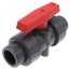 3/4" PVC TBB Series True Union Ball Valve w/ Socket and Threaded Ends, EPDM O-Ring (Gray)