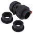 2" PVC TBB Series True Union Ball Valve w/ Socket and Threaded Ends, EPDM O-Ring (Gray)