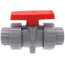1" CPVC TBB Series True Union Ball Valve w/ EPDM O-Ring - Gray (Socket x Threaded)