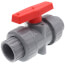 1" CPVC TBB Series True Union Ball Valve w/ EPDM O-Ring - Gray (Socket x Threaded)
