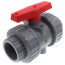 1-1/2" CPVC TBB Series True Union Ball Valve w/ EPDM O-Ring - Gray (Socket x Threaded)