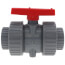 2" CPVC TBB Series True Union Ball Valve w/ EPDM O-Ring - Gray (Socket x Threaded)
