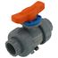 1" TBH Series True Union CPVC Ball Valve w/ Socket and Threaded Ends, EPDM O-ring (Gray)