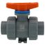 1" TBH Series True Union CPVC Ball Valve w/ Socket and Threaded Ends, EPDM O-ring (Gray)