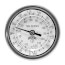 3" TBM Bi-Metal Pocket Thermometer w/ 2.5" Stem (0-Degree (F) to 250-Degree (F) & -20-Degree (C) to 120-Degree (C))