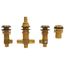 3 Hole Roman Tub Filler Rough In Valve, Polished Chrome