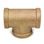 1-1/4" x 1-1/4" x 3/4" FIP Brass Tee (Lead Free)