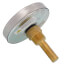 3-1/2" TBT Bi-Metal Back Mount Thermometer (0°F to 120°F)