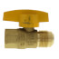 5/8" OD Flare (15/16-16 Thread) x 1/2" FIP Gas Ball Valve