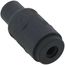1/4" PVC TC Series True Union Ball Check Valve w/ FPM O-Ring - Gray (Threaded)