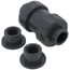 3/4" PVC TC Series True Union Ball Check Valve w/ EPDM O-Ring - Gray (Socket x Threaded)