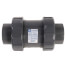 2" PVC TC Series True Union Ball Check Valve w/ FPM O-Ring - Gray (Socket x Threaded)