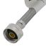 12" Braided Stainless Steel Hose Toilet Connector w/ Metal Nut (3/8" Compression x 7/8" Ballcock)