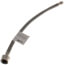 16" Braided Stainless Steel Hose Toilet Connector w/ Metal Nut (3/8" Compression x 7/8" Ballcock)