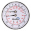 2.5" Tridicator, Back Mount Temperature and Pressure Gauge (0-75 PSI, 70-Degree - 320-Degree (F))