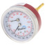 2.5" Tridicator, 3-3/8" Well, Back Mount Temperature & Pressure Gauge (0-75 PSI, 30 to 250-Degree (F))