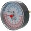 3-1/8" Tridicator, 29/32", Well Back Mount Temperature & Pressure Gauge (0-75 PSI, 60-Degree to 320-Degree (F))