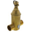 1-1/4" Spirotrap Drain Brass Dirt Separator with removable head (Sweat)
