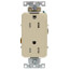 Decora Plus Tamper Resistant Duplex Receptacle - Ivory (15A, 125V, 2P)